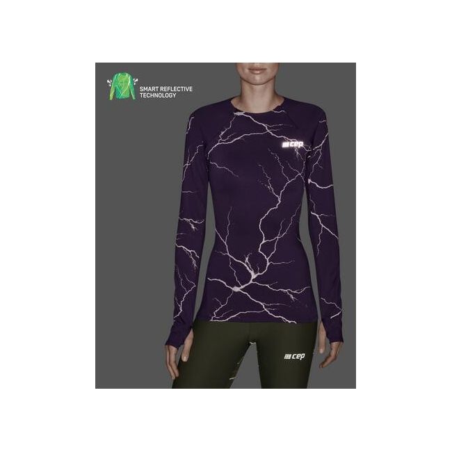 CEP - bluza cu maneca lunga - reflective shirt long sleeve - purple
