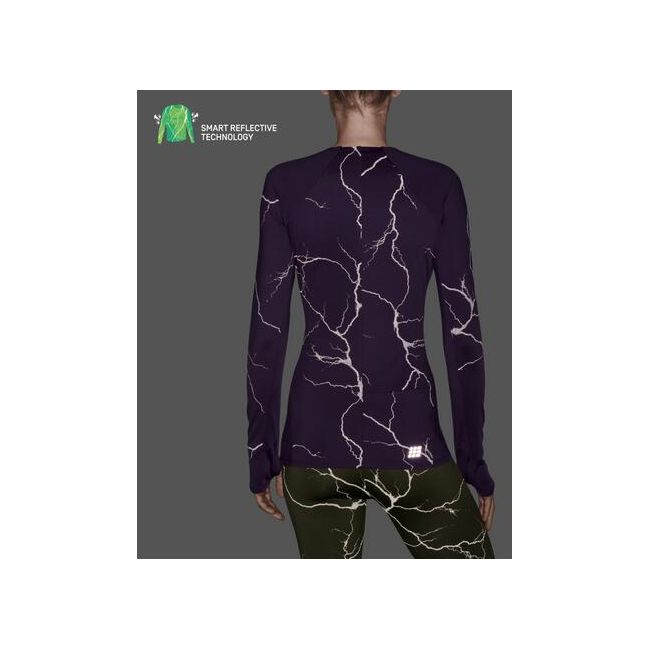 CEP - bluza cu maneca lunga - reflective shirt long sleeve - purple