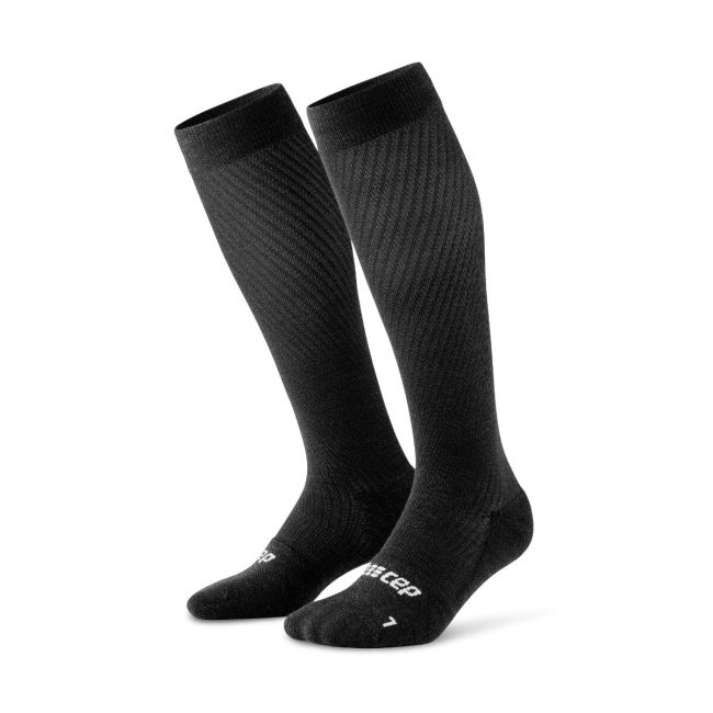 CEP - sosete compresie inalte - flight socks tall - light grey