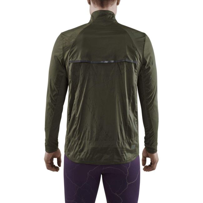 CEP - jacheta - reflective windbreaker - dark green