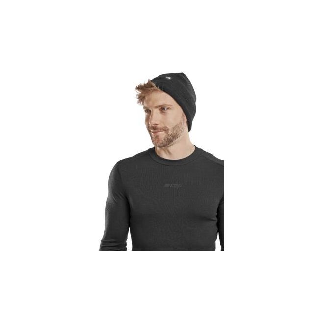 CEP - caciula - cold weather merino beanie - black