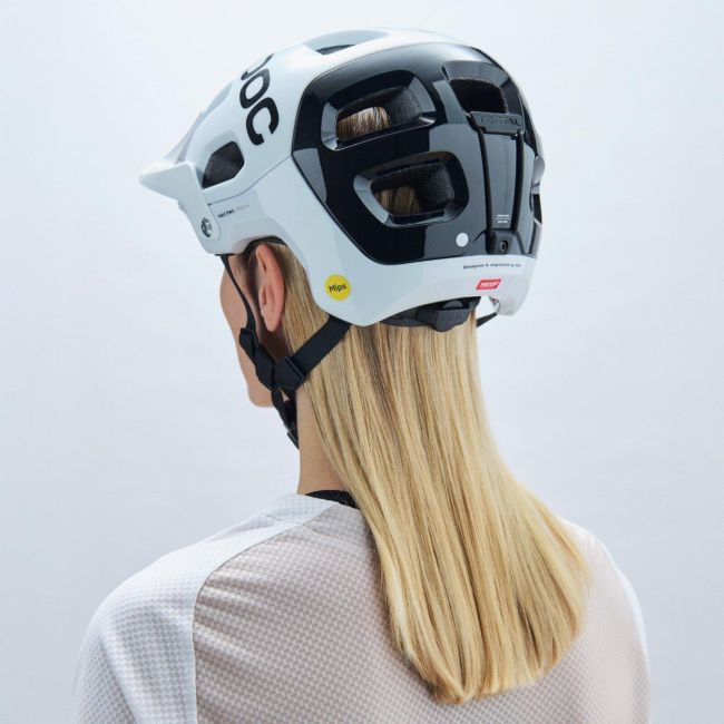 POC - casca MTB - Tectal Race Mips - Hydrogen White I Uranium Black