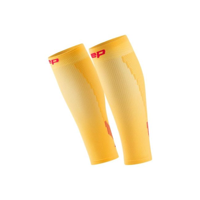 Jambiere compresie CEP Run 5.0 - galben marigold | burgundy