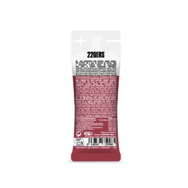 226ers - gel energie - High Energy Gel XS - aroma cirese cu 160mg cofeina