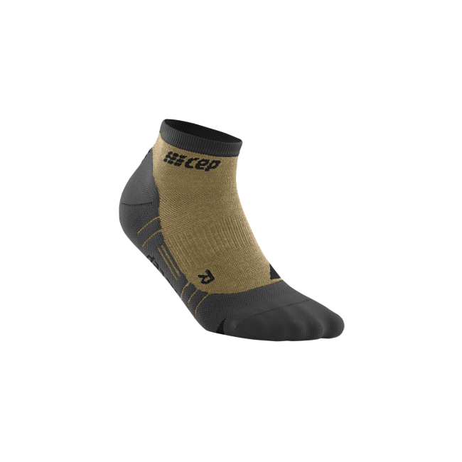 CEP - sosete compresie peste glezna - hiking light merino low-cut socks W - sand | grey