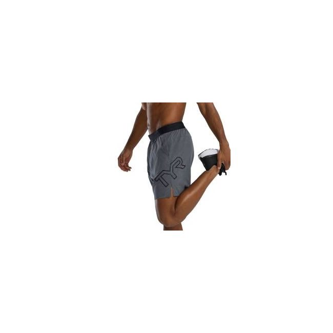 TYR - pantaloni scurți - Men's Hydrosphere Unbroken Unlined 7 - gri