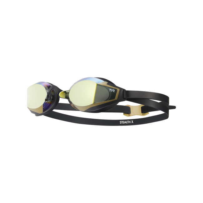 Ochelari înot TYR STEALTH-X Performance - auriu/negru | competiție
