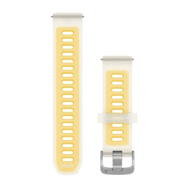 Garmin - curea silicon - Quick Release 20 - Translucent bone I Mango cu hardware argintiu