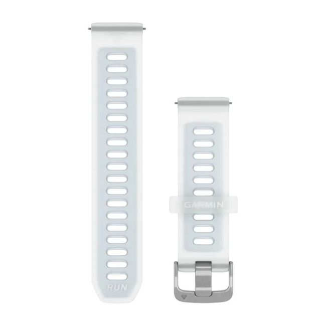Garmin - curea silicon - Quick Release 20 - Whitestone translucid I Cloud blue cu hardware argintiu