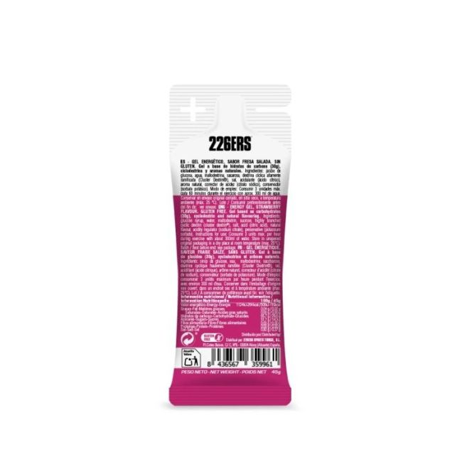 226ers - gel energie - High Energy Gel XS - aroma capsuni sarate