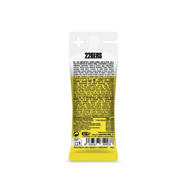 226ers - gel energie - High Energy Gel XS - aroma lamaie