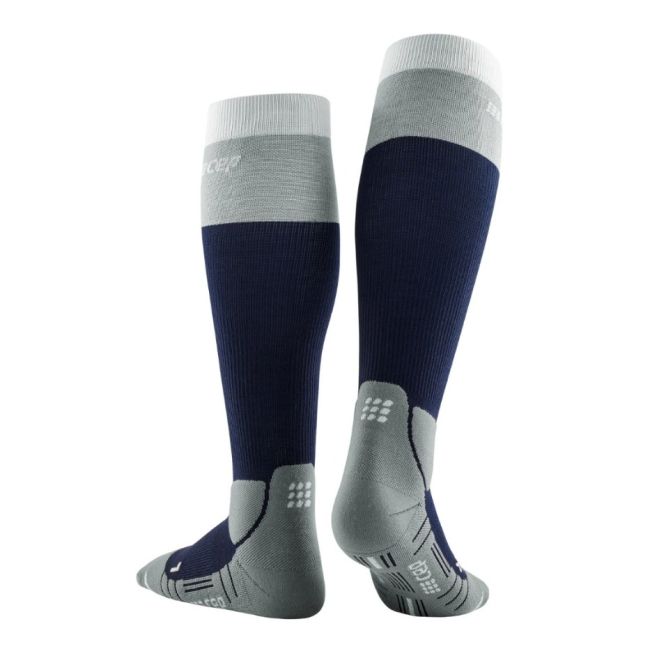 CEP - sosete compresie inalte - Hiking Light merino Socks W - Marine Blue I Grey