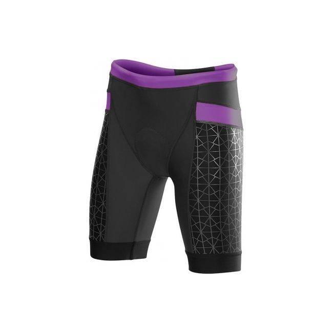 TYR - FEMALE 8IN COMP TRI SHORT - Negru Mov