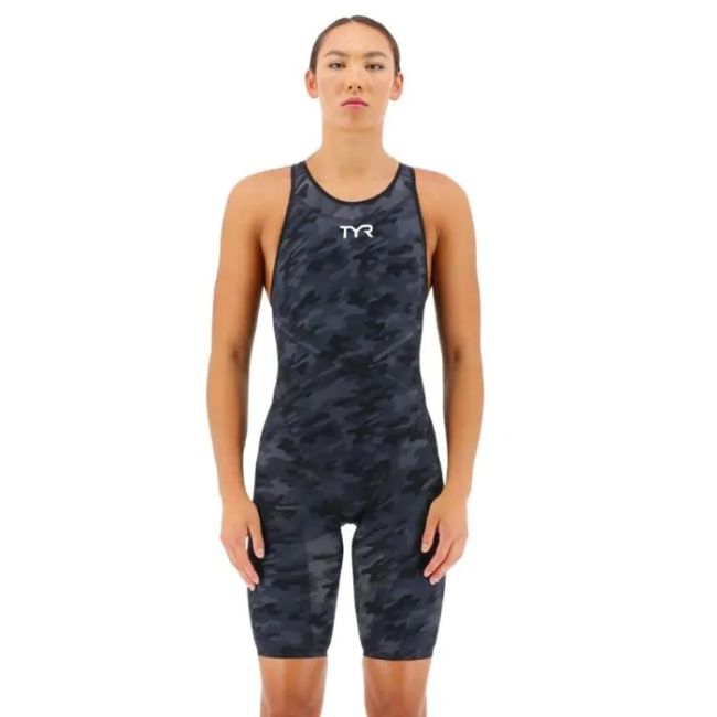 TYR - costum tehnic - Venzo Camo Open Back - negru | gri