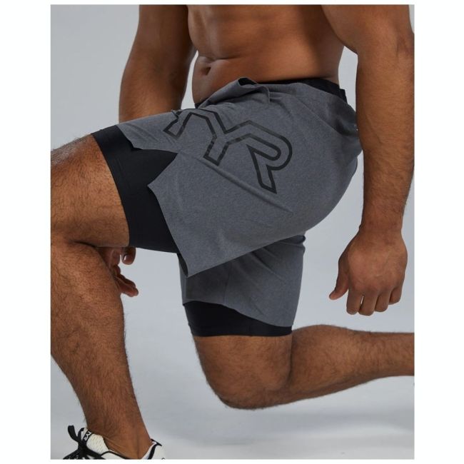 TYR - pantaloni scurți - Men's Hydrosphere Unbroken Unlined 7 - gri