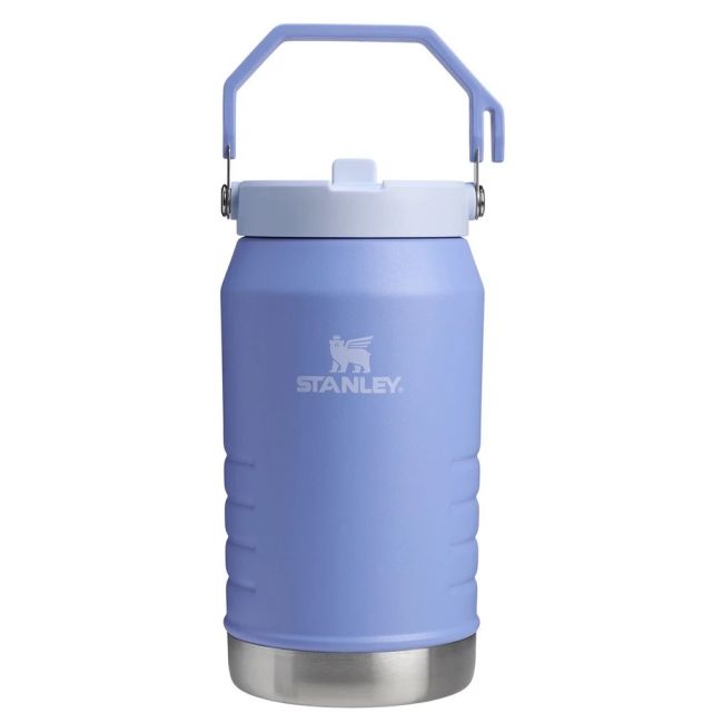 Stanley - termos clasic cu maner - The IceFlow Flip Straw Jug - Hydragea - 1.9 L