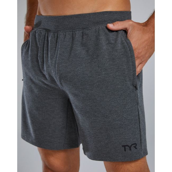 TYR - pantaloni scurti - UltraSoft Men's Midweight Terry A.M. Shorts - Charcoal | Heather
