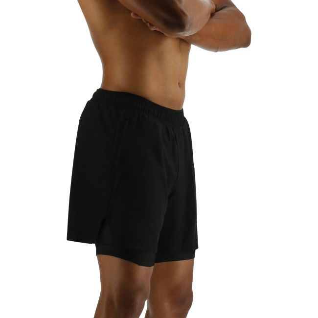 TYR - pantaloni scurti - Solid Short Lined 6" - negru
