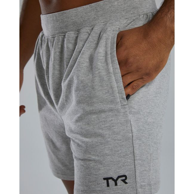 TYR - pantaloni scurti - UltraSoft Men's Midweight Terry A.M. Shorts - Light Heather Grey