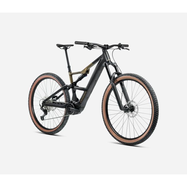 Orbea RISE SL H30 (2026) - bicicletă electrică eMTB Trail - Diamond Black  |  Splash Olive Green (Matt)