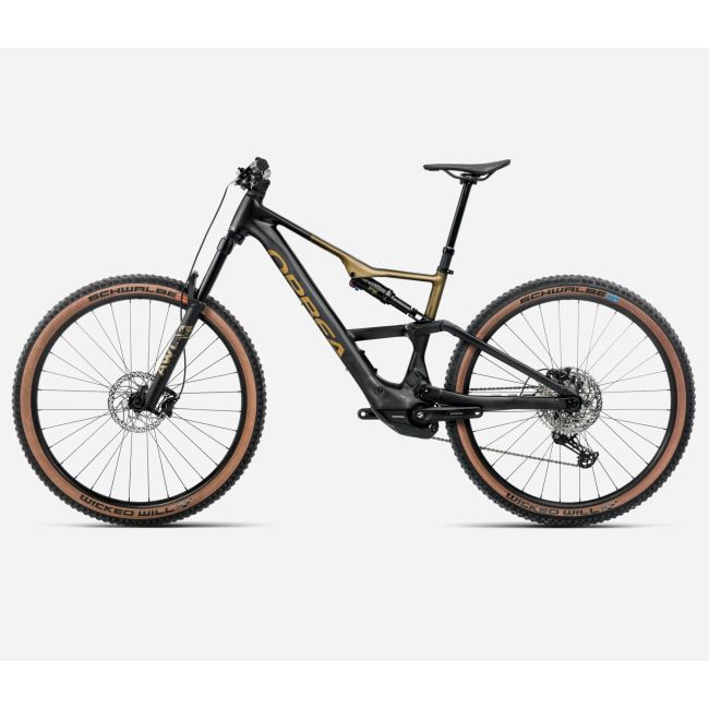 Orbea RISE SL H30 (2026) - bicicletă electrică eMTB Trail - Diamond Black  |  Splash Olive Green (Matt)