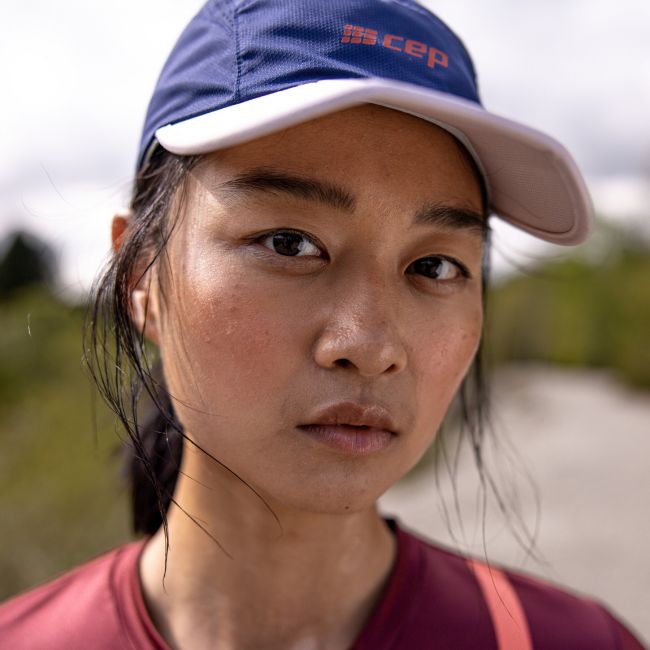 CEP - sapca - running cap - dark blue | cream - OS