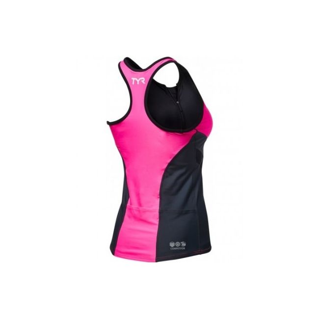TYR - maiou triatlon - Tri Tank Comp W - gri roz