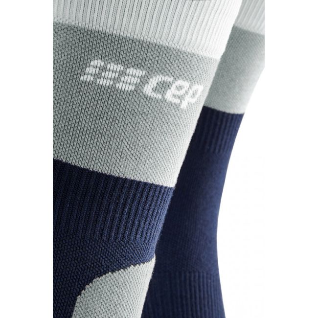 CEP - sosete compresie medii - hiking light merino mid-cut socks - stonegrey | grey