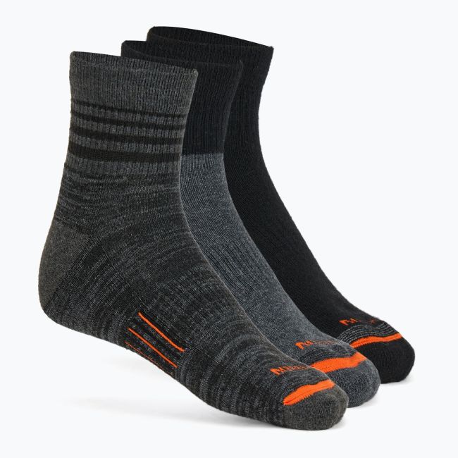 Merrel - sosete - Wool Hike 3 pak - charcoal assorted