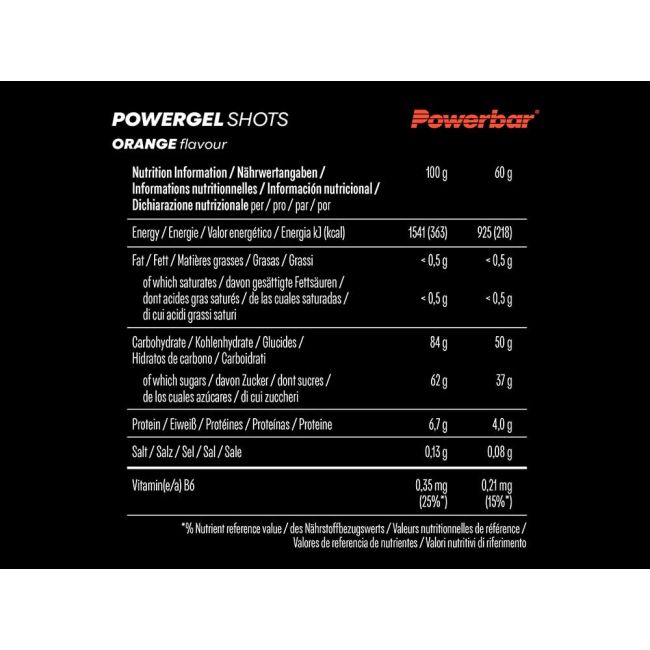 Powerbar - jeleuri - PowerGel Shots - orange - 60g