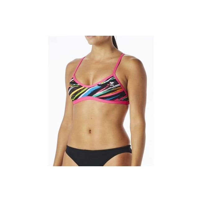 TYR -  bustiera - Top Ravana Crosscut Tieback - black multi