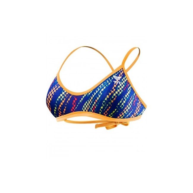 TYR - bustiera - Sassari Tieback Top - albastru galben