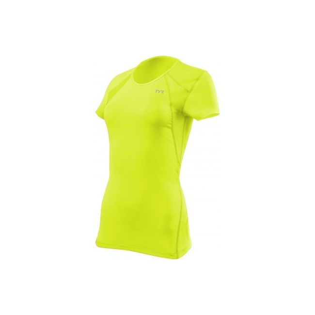 TYR - tricou alergare - All Elements Running W - galben fluo