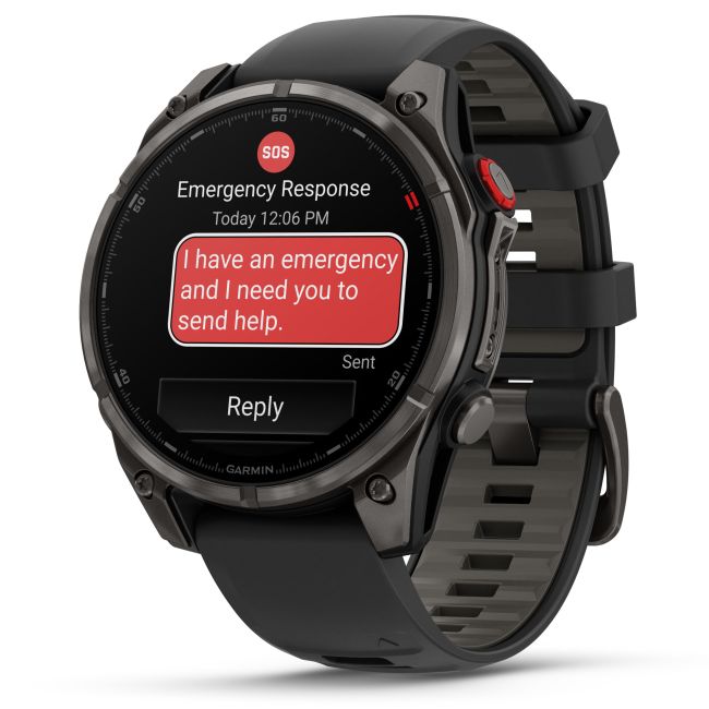 Garmin fenix 8 Pro AMOLED Sapphire 51mm - smartwatch premium GPS negru Titanium DLC