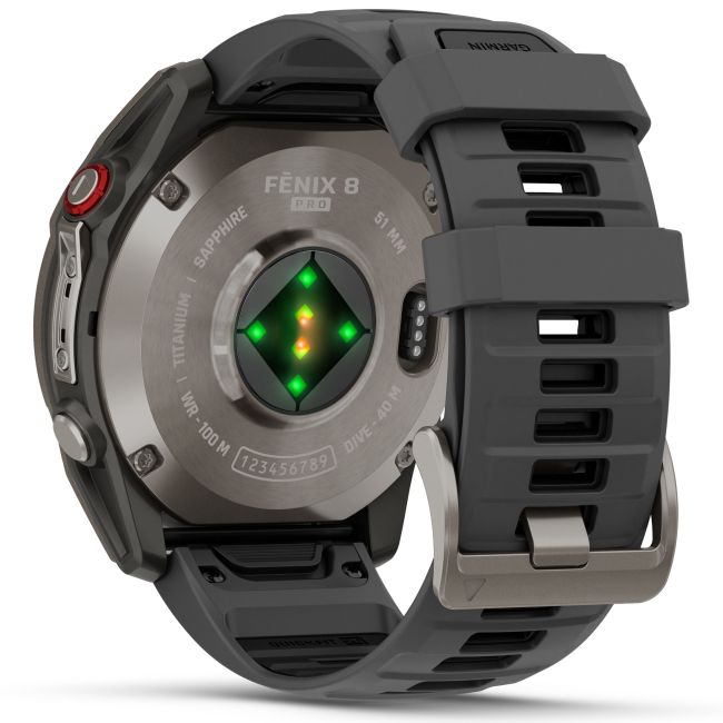 Garmin fenix 8 Pro AMOLED Sapphire 51mm - smartwatch premium GPS argintiu Titanium