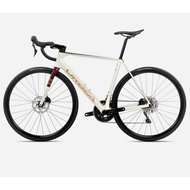 Bicicletă șosea race Orbea ORCA M30i - Ivory White | Burgundy (Gloss) | Vulcano (Matt)