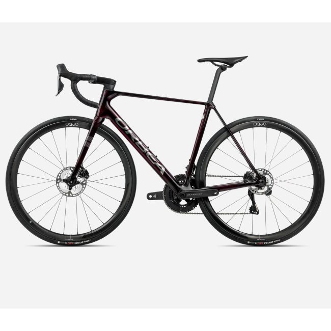 Bicicletă șosea race Orbea ORCA M20iTEAM - Wine Red Carbon View | Titanium (Gloss)