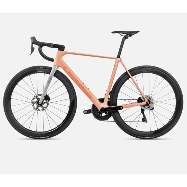 Bicicletă șosea race Orbea ORCA M30iLTD PWR - Orange Cloud (Matt) | Stone Blue (Matt | Gloss)