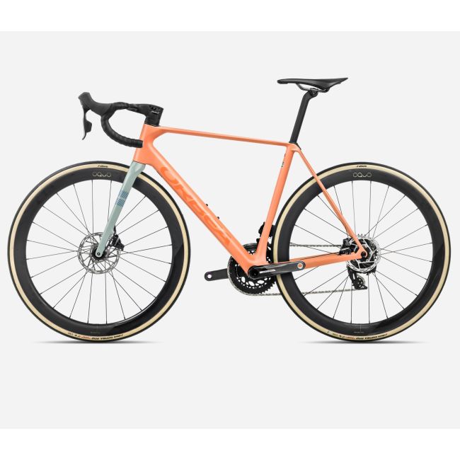 Bicicletă șosea race Orbea ORCA M21eLTD PWR - Orange Cloud (Matt) | Stone Blue (Matt | Gloss)