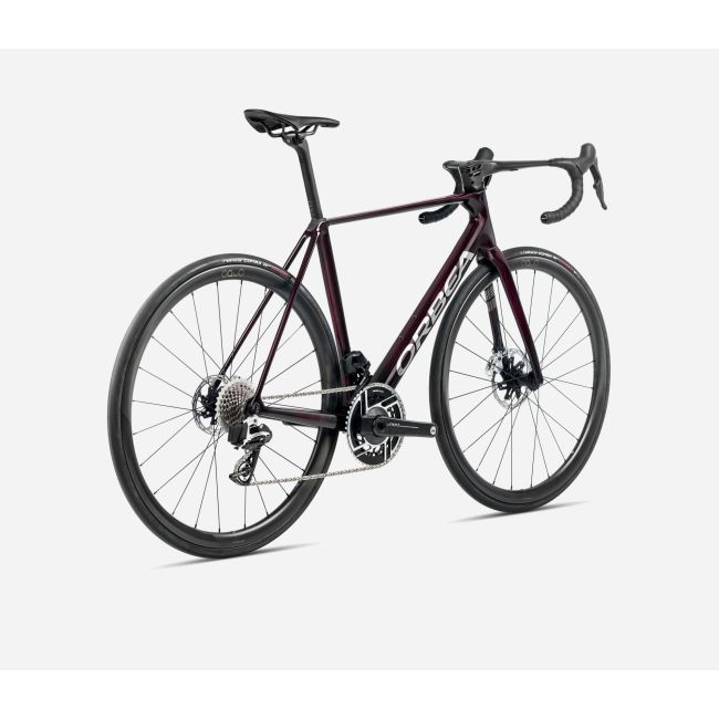 Bicicletă șosea race Orbea ORCA M21eLTD PWR - Wine Red Carbon View | Titanium (Gloss)