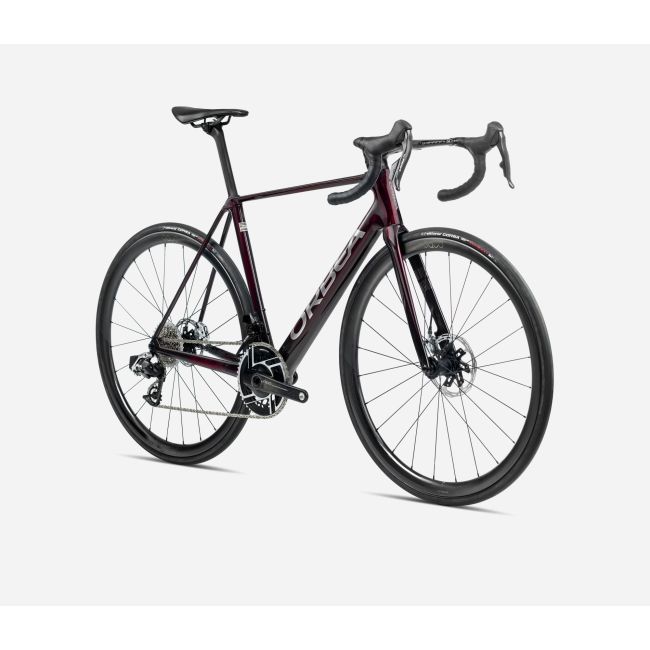 Bicicletă șosea race Orbea ORCA M21eLTD PWR - Wine Red Carbon View | Titanium (Gloss)