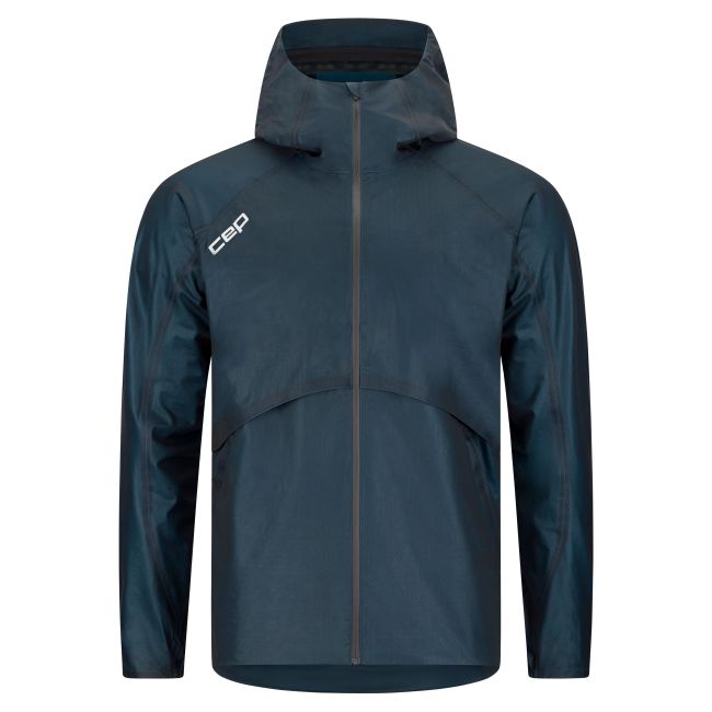 CEP - jacheta waterproof pentru alergare - PRO RUN 3L - bleumarin