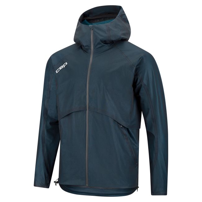 CEP - jacheta waterproof pentru alergare - PRO RUN 3L - bleumarin
