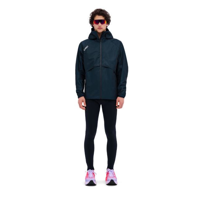 CEP - jacheta waterproof pentru alergare - PRO RUN 3L - bleumarin