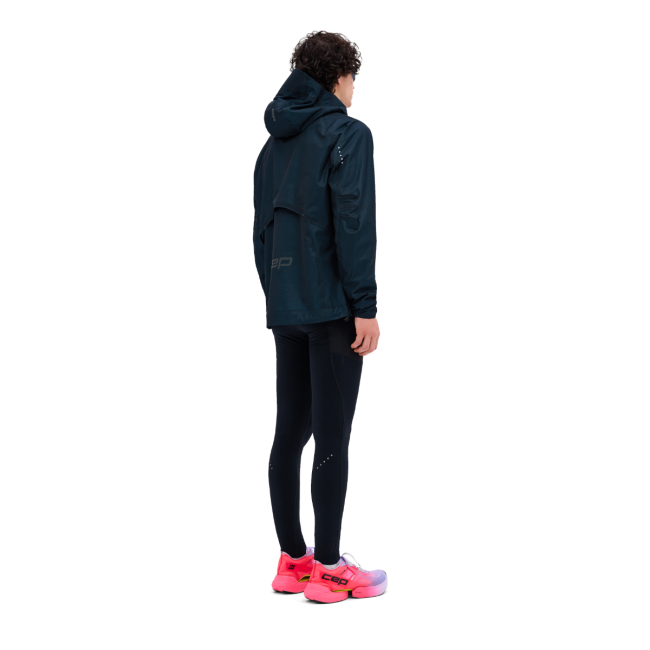 CEP - jacheta waterproof pentru alergare - PRO RUN 3L - bleumarin
