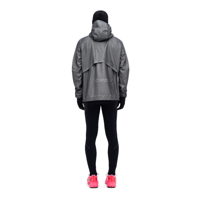 CEP - jacheta waterproof pentru alergare - PRO RUN 3L - gri