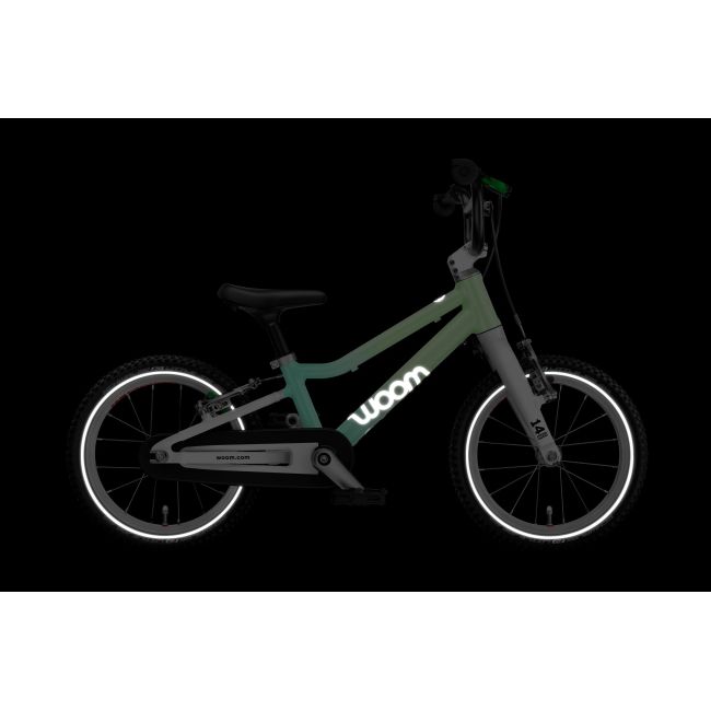 Bicicleta copii Woom 2 Go cu roti 14"  pastel Spermint crush