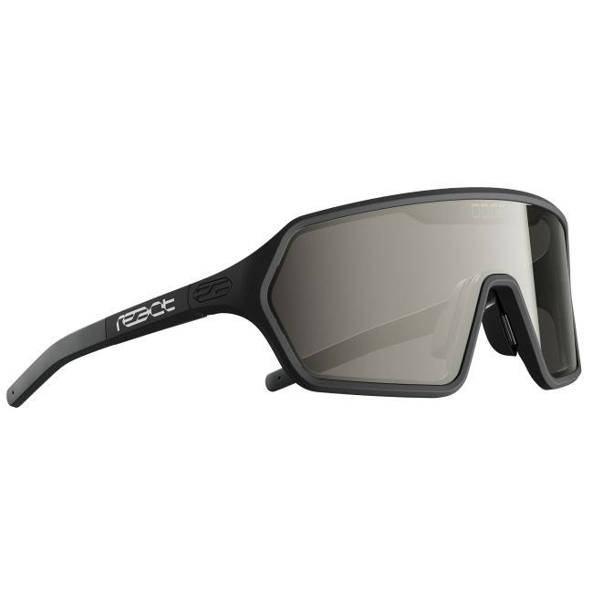 Ochelari de soare electro fotocromatici React Swiss REV ONYX - lentila gri si rama neagra - masura M