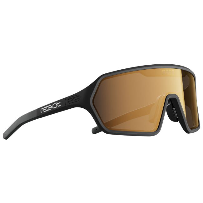 Ochelari de soare electro fotocromatici React Swiss REV RUBY - lentila portocalie si rama neagra - masura M
