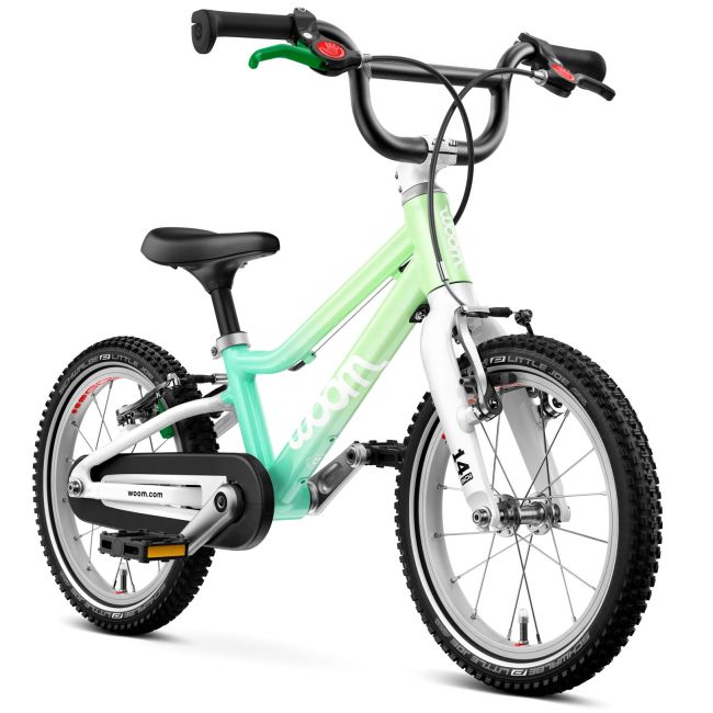 Bicicleta copii Woom 2 Go cu roti 14"  pastel Spermint crush